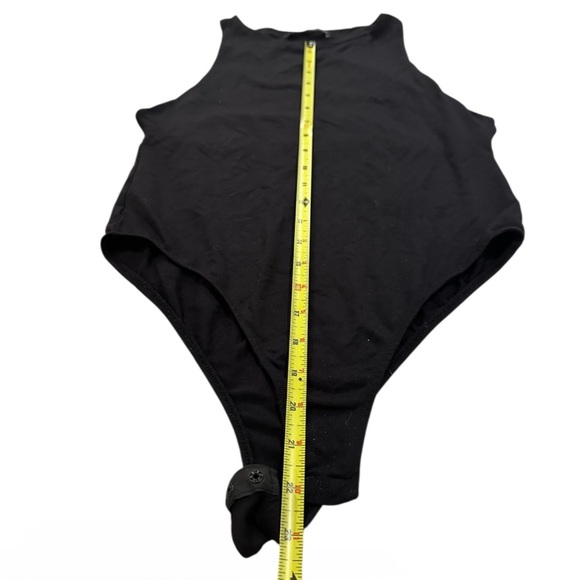 ZARA Polyamide Halter Bodysuit Black Medium - Picture 10 of 10